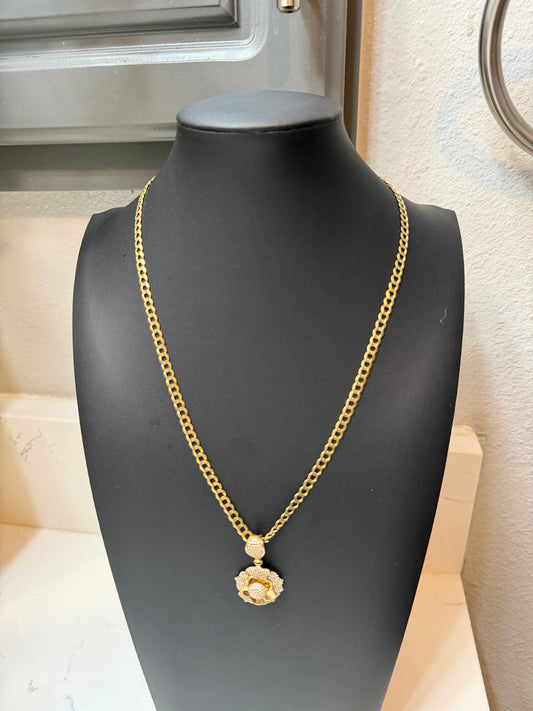 Chain flor de lotto 10k