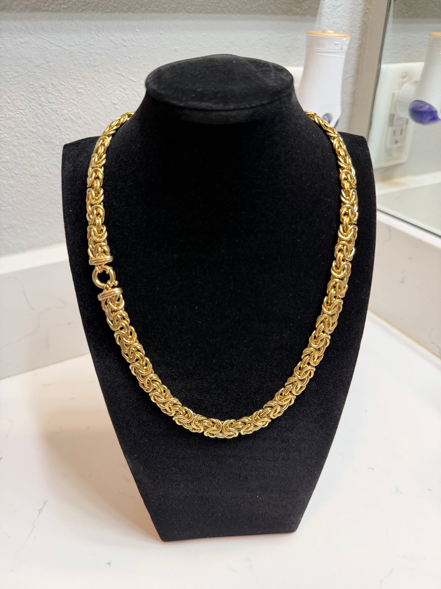 Choker 14k bizantino